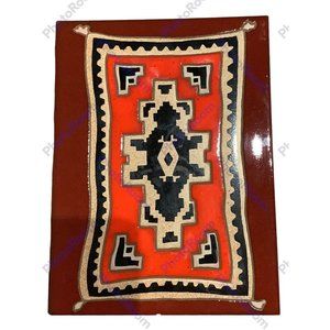 Arius Santa Fe Art Tile 1987 Ganado Rug 6” x 8”